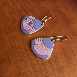 Laurel Burch vintage pastel earrings